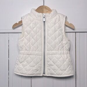 OLD NAVY EUC Girls Fleece Lined Quilted Zip Up Vest
